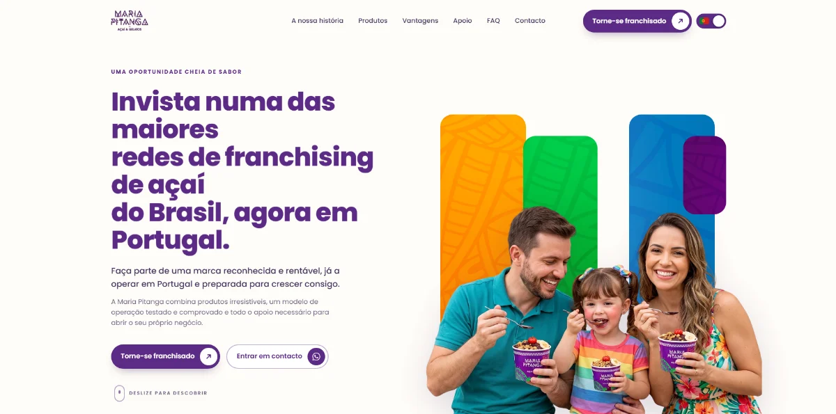 Prévia do projeto Maria Pitanga Portugal